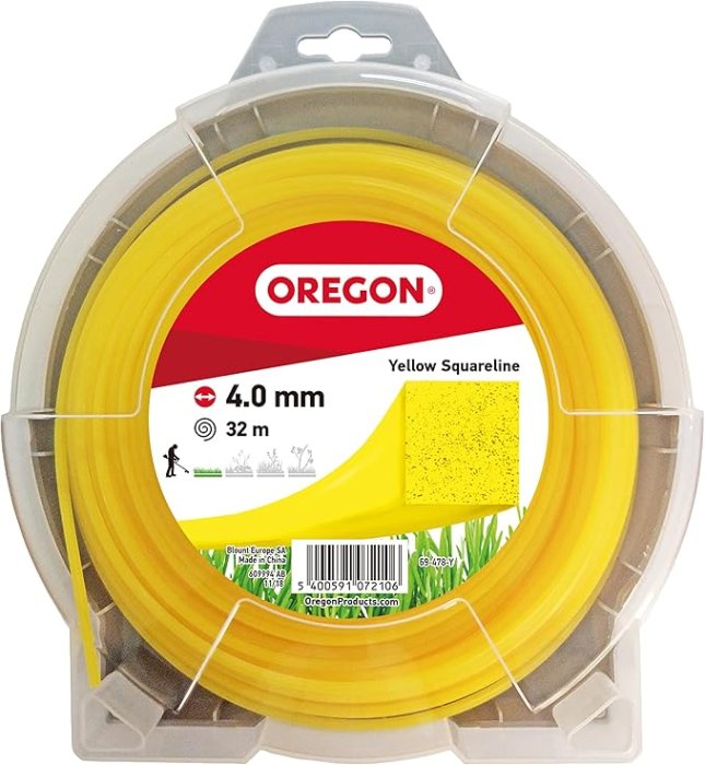Oregon 69-478-Y QUADRATISCHER-FADEN GELB 4.0 mm x 32m